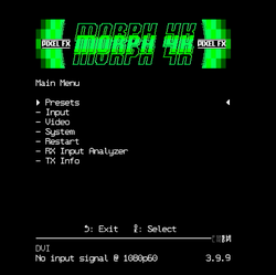 Morph Main Menu