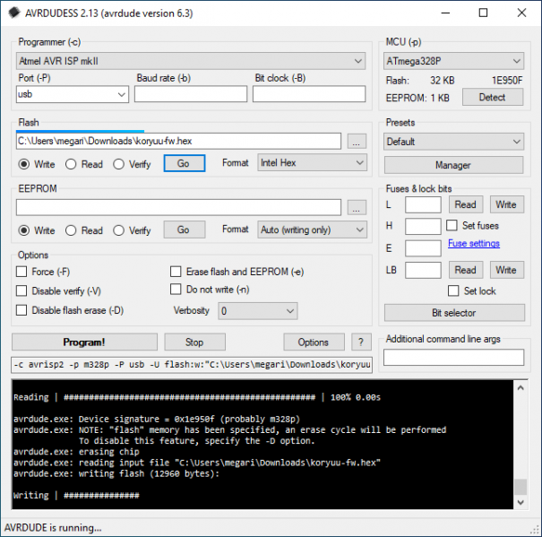 File:AVRDUDESS main window flashing.png